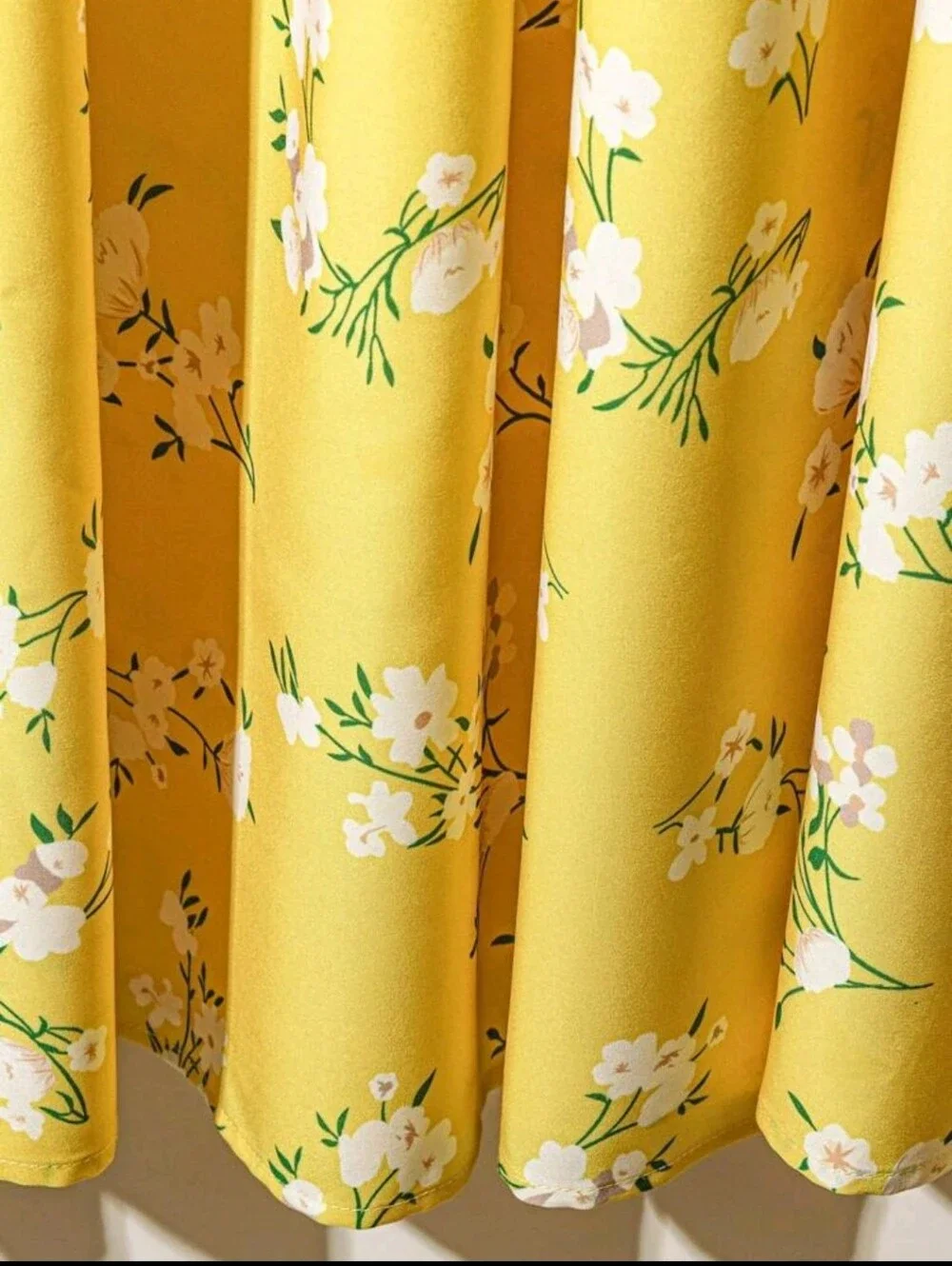 BRAND NEW ** Yellow Floral Maxi Skirt - Women's Summer Skirt